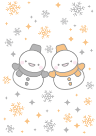 黒オレンジ：スノーマンコンビ着せかえ
