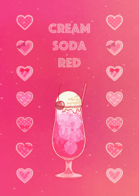 クリームソーダ（赤）