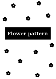 flower pattern #white
