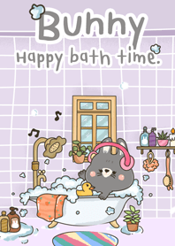 Bunny Happy bath time.