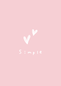 Milk pink and hearts.