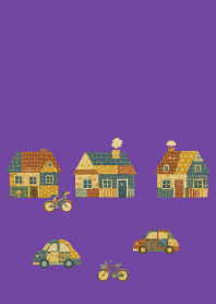 cityscape on purple JP