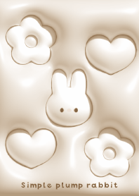 beige Simple chubby rabbit 02_2