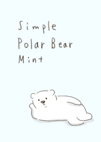 simple Polar Bear mint