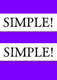SIMPLE!SIMPLE!/PURPLE/BLACK
