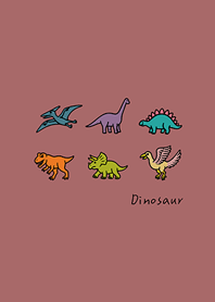 Mini Dinosaur Collection(pink orange)