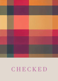 CHECKED ORANGE - BROWN 100
