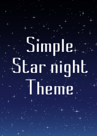 simple star nihgt theme