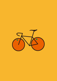 Orange bicycle theme(made in Japan)