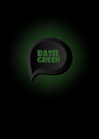 Basil Green Button In Black