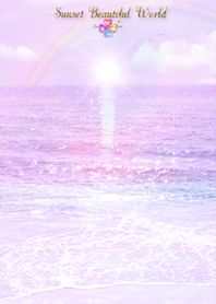 Sunset beautiful world purple+