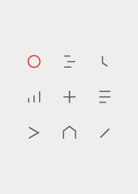 Geometric icon - gray
