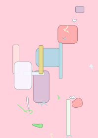 Cartoonish Abstract Landscape 2