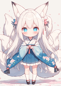 Blue Sakura Fox Maiden_Light Blue JP