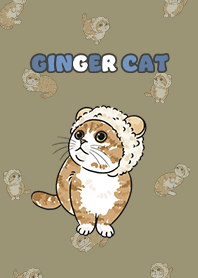 gingercat10 - olive