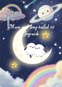 Moon and long-tailed tit 2