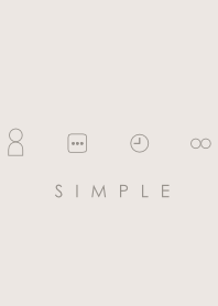 SIMPLE(beige ivory)