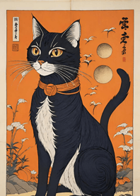 Ukiyo-e - Halloween cat C8492C