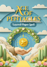 Layered Paper Spell: Ace of Pentacles