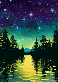 Beautiful starry night view#852
