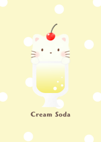 クリームソーダ -ねこ- レモン ドット