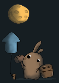 rabbit staring - mochi