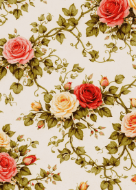 rose pattern03 brown