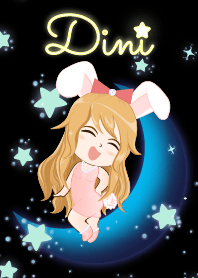 Dini- Bunny girl on Blue Moon