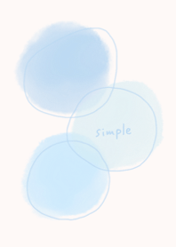 simple watercolor gentle blue