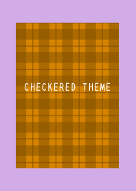 BROWN CHECKERED THEME-PURPLE