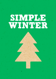 シンプル ウィンター / クリスマスグリーン