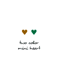 two color mini heart 284