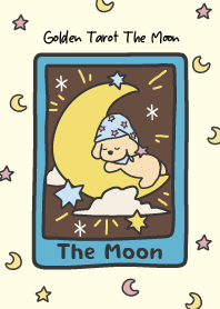 Golden Tarot The Moon