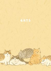 Cats are soothing01 brown & yellow