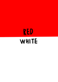赤と白。バイカラー