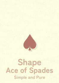 Shape spades  BRN gold
