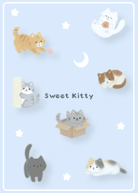Blue Kitten, Moon, and Stars 01_1