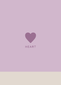 Beige Dull Pink Purple / Simple Heart