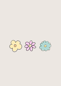 カラフルなお花の着せ替え