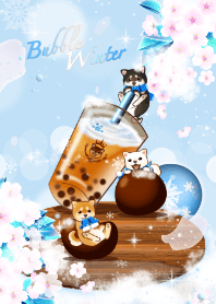 Bubble winter tea with Shiba dogs6