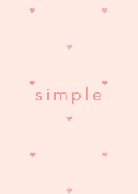 simple heart. peach pink.