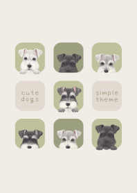 DOGS - Schnauzer - LEAF GREEN