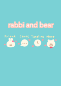 rabbit and bear heartwarming theme