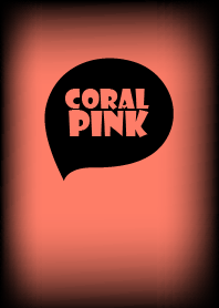 coral pink and black