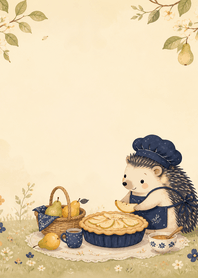 Navy Hedgehog Pear Pie Meadow