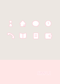 Adult simple / beige pink g