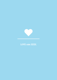simple love heart Theme Happy blue 1