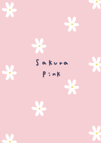 White floral and Sakura pink.