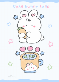 Cute bunny tulip    :) :) :) :)