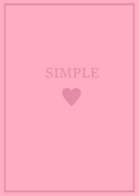 SIMPLE HEART =momo pink=*